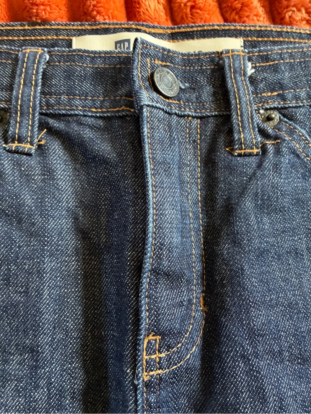GAP Dark Blue Denim Mini Skirt - Picture 6 of 8